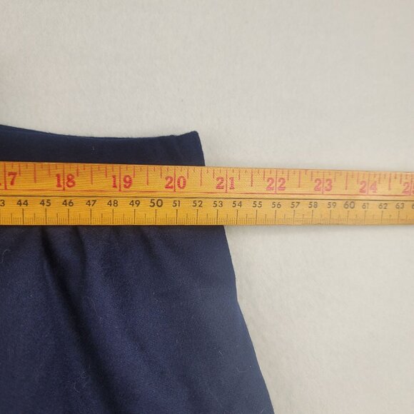 1997 Deadstock Pendleton Plus Petite 100% Wool Skirt 22W Navy Blue Lined USA - Picture 6 of 7